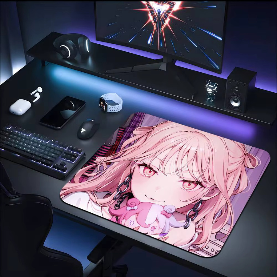 Moetch Anime Mizuki Akiyama Mauspad rutschfeste Schreibtischunterlage für Tastatur und Laptop - Bild 2