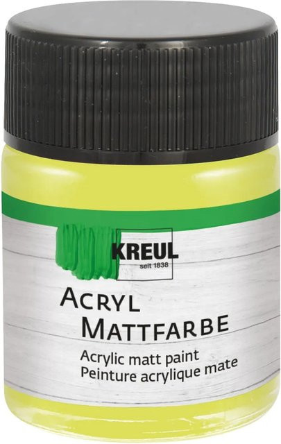 Kreul Acrylfarbe Matt Lemon Gelb 50 ml - Bild 1