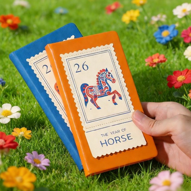 Steed Luxe Wochen- und Monatsplaner 2026 mit Pferdestempel Design, Hardcover Sammleredition mit Produktivitätslayout und Zieltracker - Bild 1
