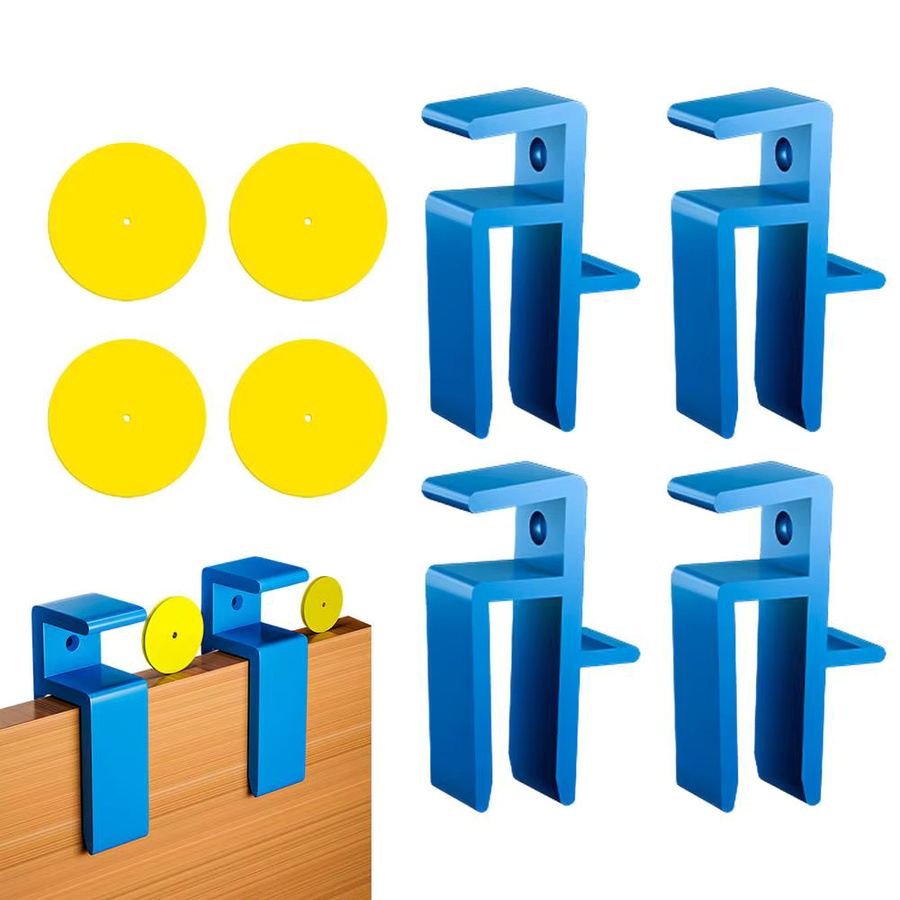 U-förmiger Anreißwerkzeugsatz aus Kunststoff in Blau für die Holzbearbeitung und Schrankmontage - Bild 4