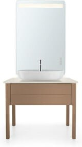 Duravit Waschtisch-Konsole Luv in Beige mit 1 Aufsatzloch, B/T/H: 98,8 x 59,5 x 2 cm - Bild 1