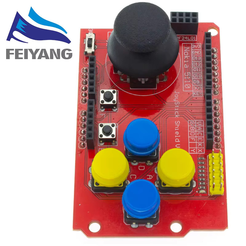 SAMIROB Joystick Shield für Arduino Erweiterungsplatine mit analoger Tastatur- und Mausfunktion - Bild 3