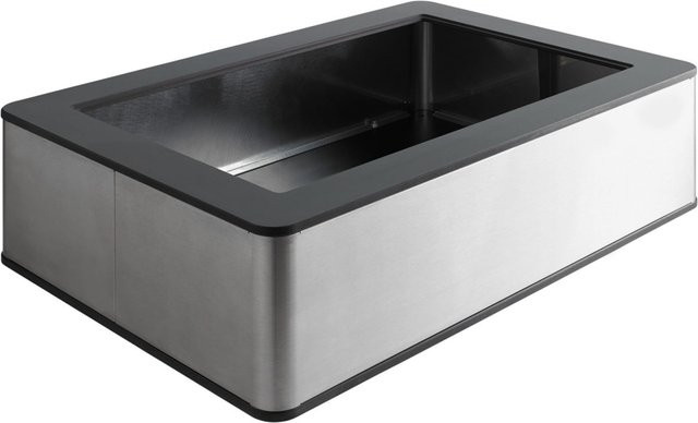 VEGA Grundbox Fundale hoch GN 1/1 aus Edelstahl, anthrazit, B: 42,5 cm, T: 63 cm, H: 15 cm - Bild 1
