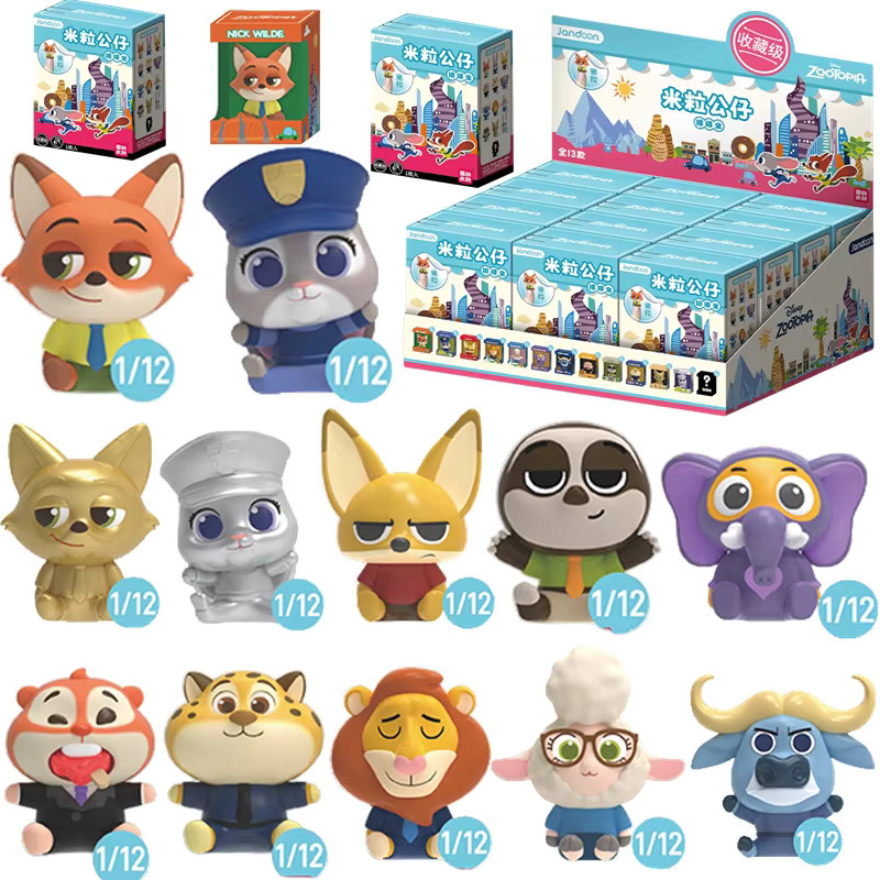 JANDOOM Disney Zootopia Mickey Mouse Winnie The Pooh Stitch Toy Story Anime Figur Modell Rice Grain Puppe Überraschung Blind Box Spielzeug - Bild 3