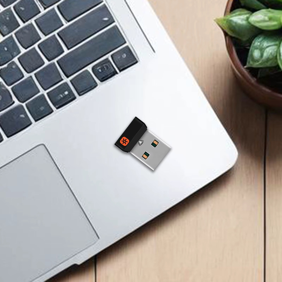Logitech Unifying USB-Dongle-Empfänger in Schwarz zur Verbindung von bis zu 6 Geräten für Maus und Tastatur - Bild 2