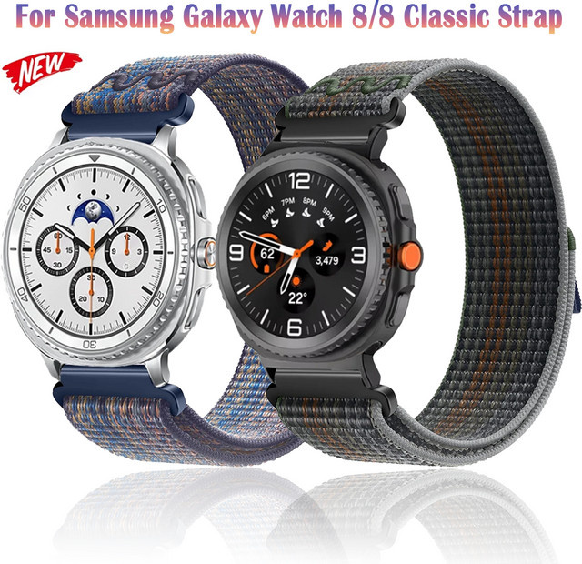 Samsung Uhrenarmband Nylon, geflochtenes Schlaufenarmband, Multicolor, Unisex - Bild 1