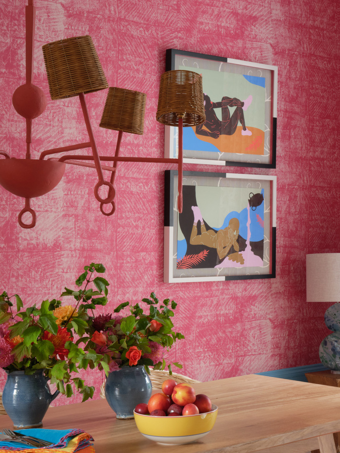 Mindthegap Tapete Samoa in Pink mit abstraktem Design - Bild 1