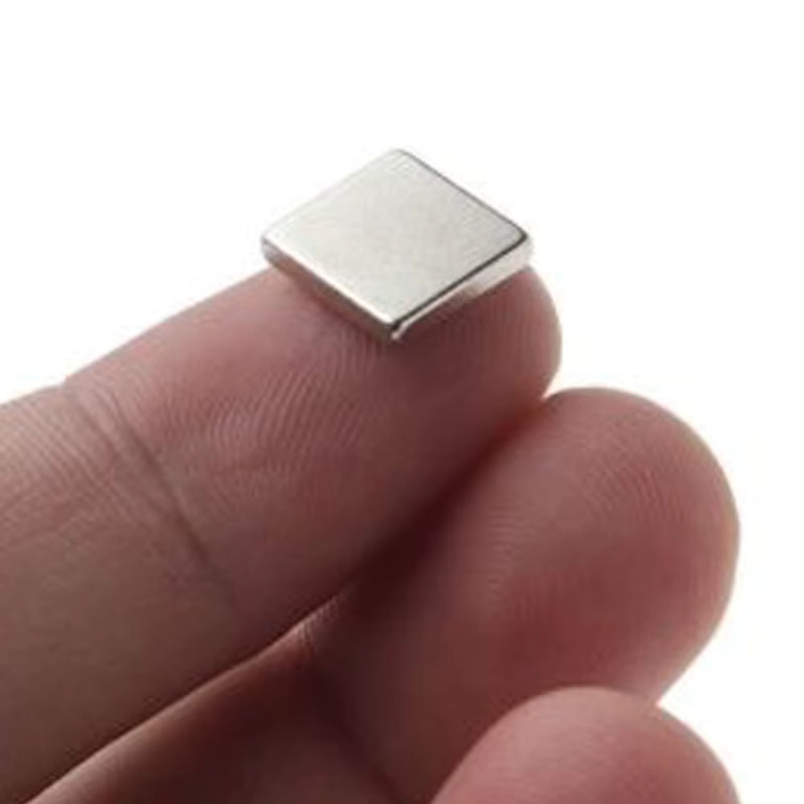 U-POLEMAG Rechteckiger Magnet in Silber, B/H/T: 10 x 10 x 0,2 cm - Bild 2