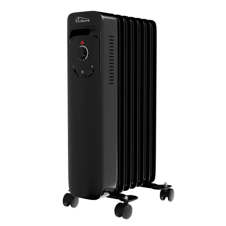Tronitechnik Ölradiator TT-OR 207 Elektroheizung in Schwarz mit 1500 Watt, 7 Rippen und Thermostat - Bild 3