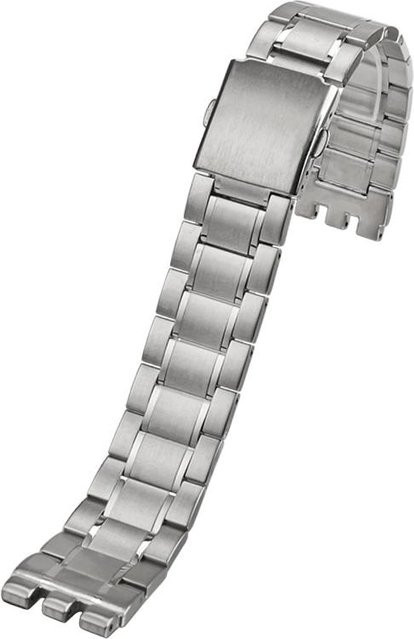 Lanspo Uhrenarmband Edelstahl, Silber, Unisex, 21 mm - Bild 1