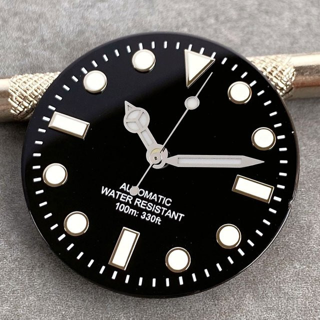 Tandorio Zifferblatt, Schwarz, 29 mm, Herren - Bild 1