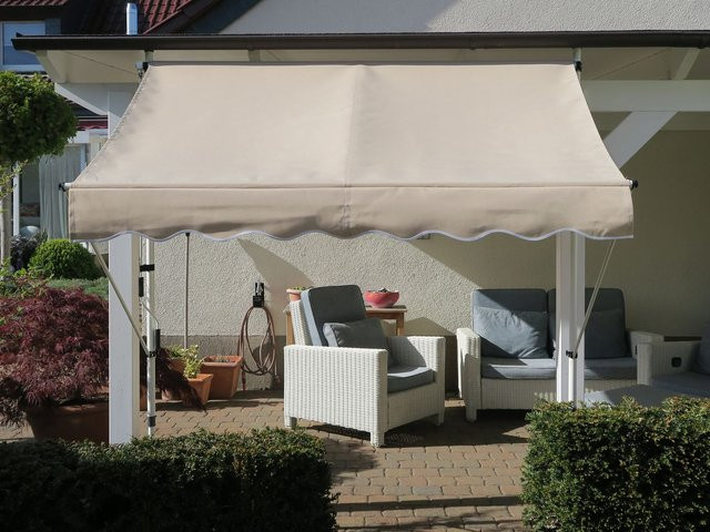 GRASEKAMP Klemmmarkise in Sand/Beige, B/H: 200 x 130 cm - Bild 1