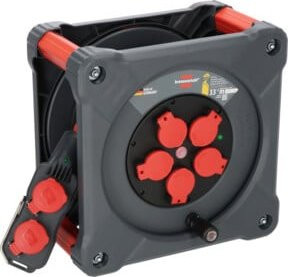 Brennenstuhl Professional Baustellen-Kabeltrommel KC 3200 5 IP44 mit Powerblock, Schwarz-Grau, 33+5m H07RN-F 3G2,5 - Bild 1