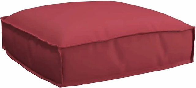 vidaXL Kissen Weinrot aus Oxford-Stoff für Innen- und Außenbereich, B/T/H: 50 x 50 x 12 cm - Bild 1