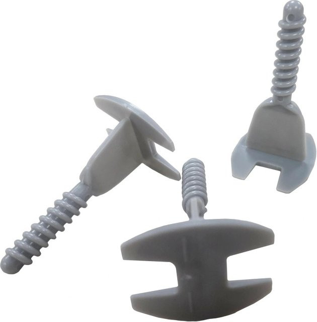 LUX-TOOLS Nivelliersystem Fliesen Gewindelaschen aus Nylon, 250 Stück, 1,5 mm - Bild 1