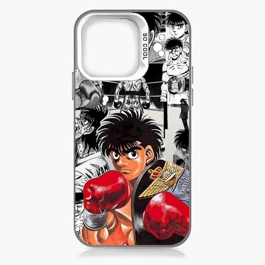 H-Hajime Keine Ippo Handyhülle mit Laser-IMD-Effekt in Silber für iPhone 11 bis iPhone 17 Pro Max und Plus Modelle - Bild 5