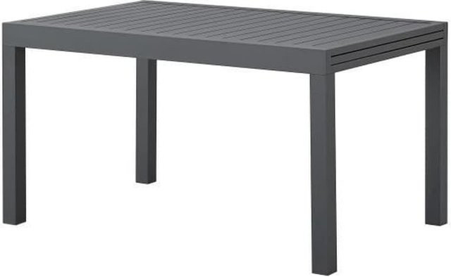 CALVI Ausziehbarer Gartentisch für 6 bis 10 Personen mit Aluminiumgestell, Rechteckig, Grau, B/T/H: 135–270 x 90 x 75 cm - Bild 1