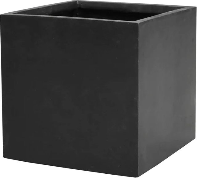 Pflanztopf Arven von Aplanta in Schwarz, B/T/H: 40 x 40 x 40 cm - Bild 1