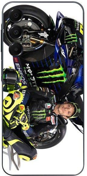 Handyhülle Valentino Rossi für Samsung Galaxy A16 aus Silikon in Schwarz und Multicolour - Bild 1
