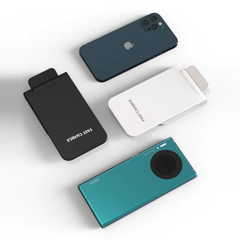 VIKEFON Faltbares kabelloses Schnell-Ladegerät in Schwarz für iPhone 12 bis 17 Pro Max und Samsung Note 20/10 S21 Ultra - Bild 5