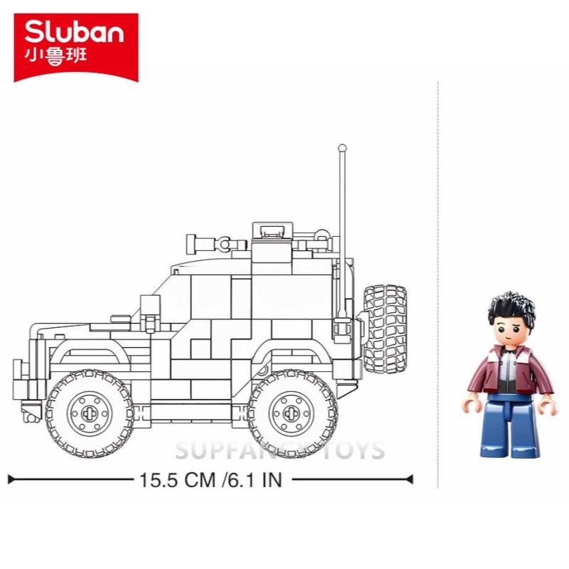 Sluban Urbanes gepanzertes Kampffahrzeug SUV 302-teiliges Set 6-12 Jahre - Bild 2