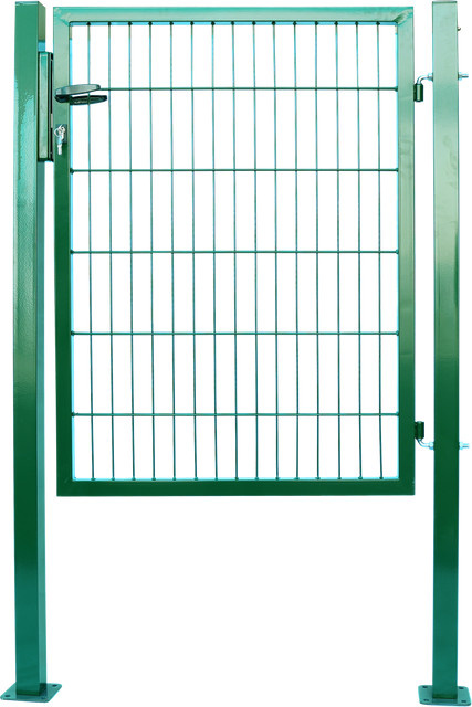 Green Yard Doppelstabmatten Gartentor aus Stahl in Grün, Breite: 100 cm, Höhe: 120 cm - Bild 1