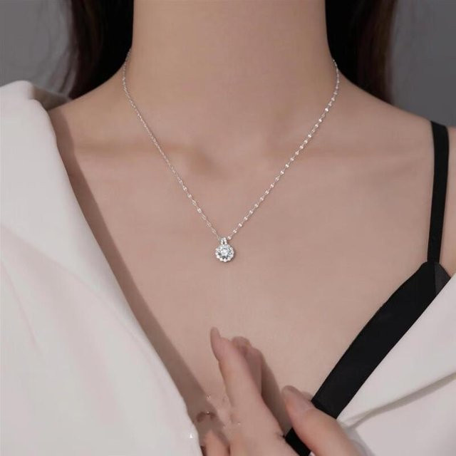 Lucky Star Jewelry Halskette, 925 Silber, Moissanit, Damen - Bild 1