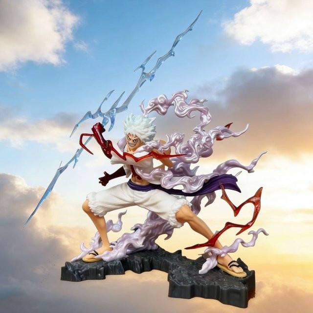 Bandai One Piece Wink Studio Thunderbolt Nika Luffy, Einzelfigur, 12cm - Bild 1
