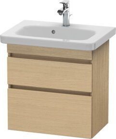 Duravit Waschtischunterschrank DuraStyle in Beige, wandhängend mit 2 Schubladen, B: 58 cm, T: 36,8 cm, H: 61 cm - Bild 1