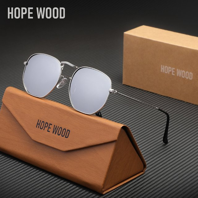 HOEWOOD Sonnenbrille, Vollrand, rund, Metall, schwarz, Unisex - Bild 1