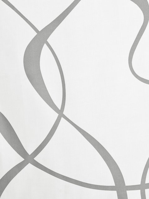 Schiebevorhang Heine Home aus Polyester, semi-transparent, Weiß/Grau, Höhe: 145 cm, Breite: 145 cm - Bild 1