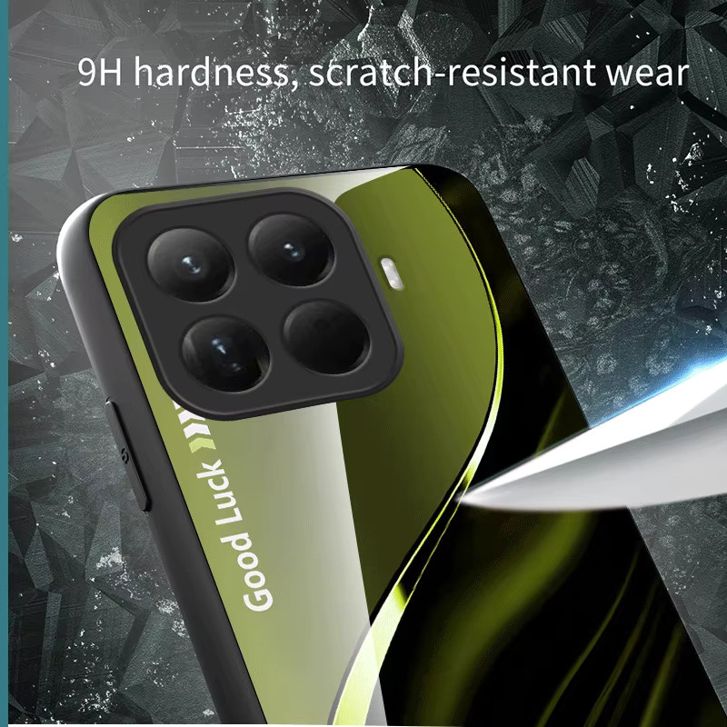 Hartglas-Schutzhülle für Xiaomi 17T 15T Pro Mi 17 15 5G mit Farbverlauf und Muster in Multicolour und Grün - Bild 4