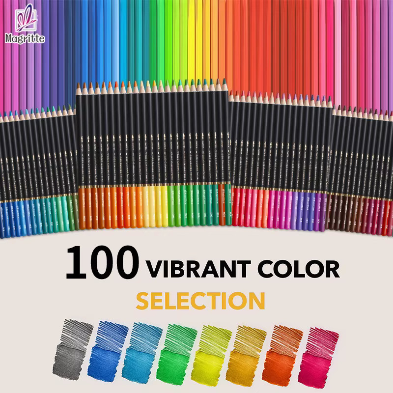 100 Farbstifte-Set in Multicolour mit großem Stiftetui mit 120 Fächern zum Ausmalen, Skizzieren und Schattieren für Erwachsene - Bild 4