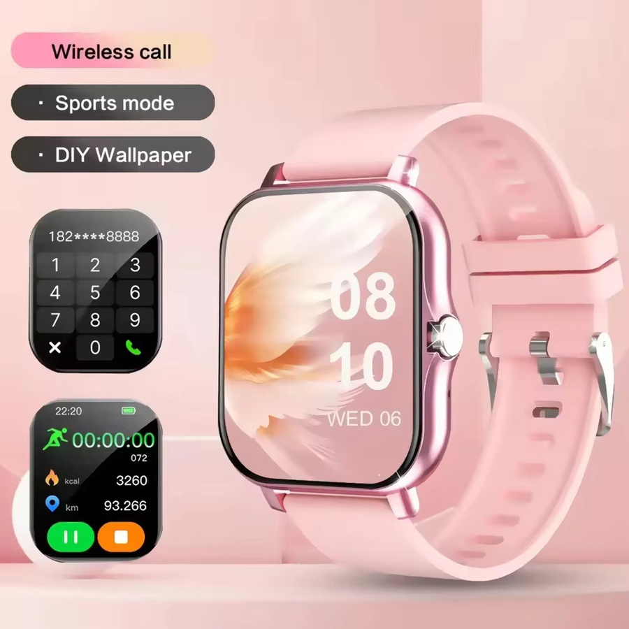 Lenovo Sport-Smartwatch Pink mit 1,83 Zoll Display, wasserdichter Fitness-Tracker mit Anruffunktion und Gesundheitsmonitor für iOS und Android - Bild 7