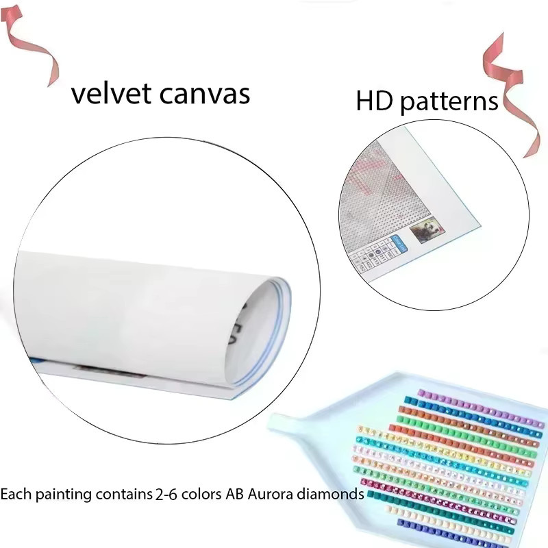 5D DIY Diamantmalerei Entspannte Oma Motiv als Kreuzstich-Strass-Stickerei in Multicolour - Bild 2