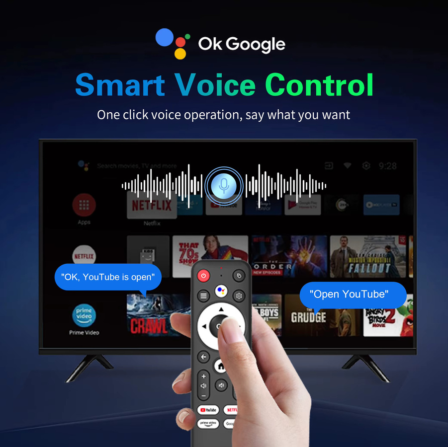Android 16 Smart TV Box Rockchip RK3518 T8S Media Streamer mit 8K Video, Wifi6 und Bluetooth 5.4 in Schwarz - Bild 3