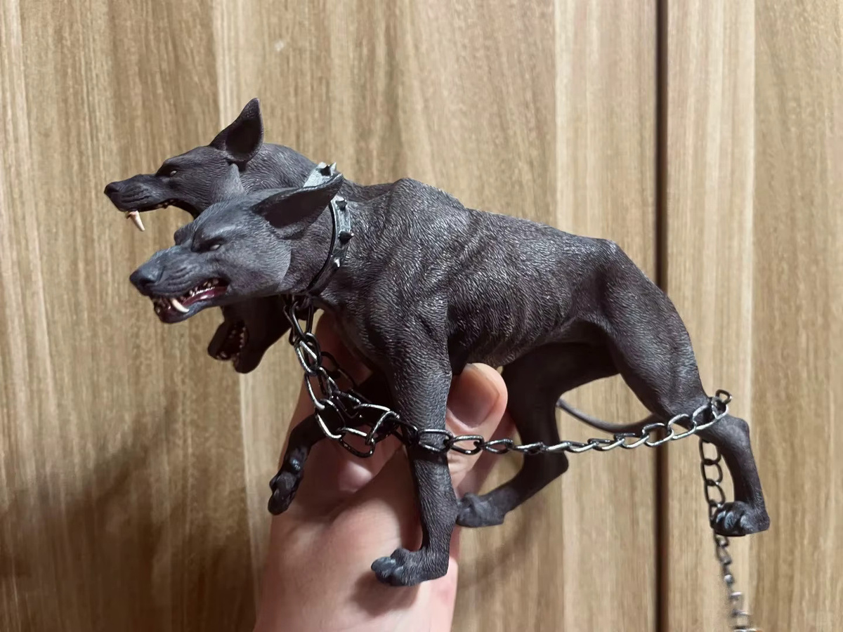 JXK Cerberus Dreiköpfiger Hund, Actionfigur, 1/6, Garage Kit Statue - Bild 3