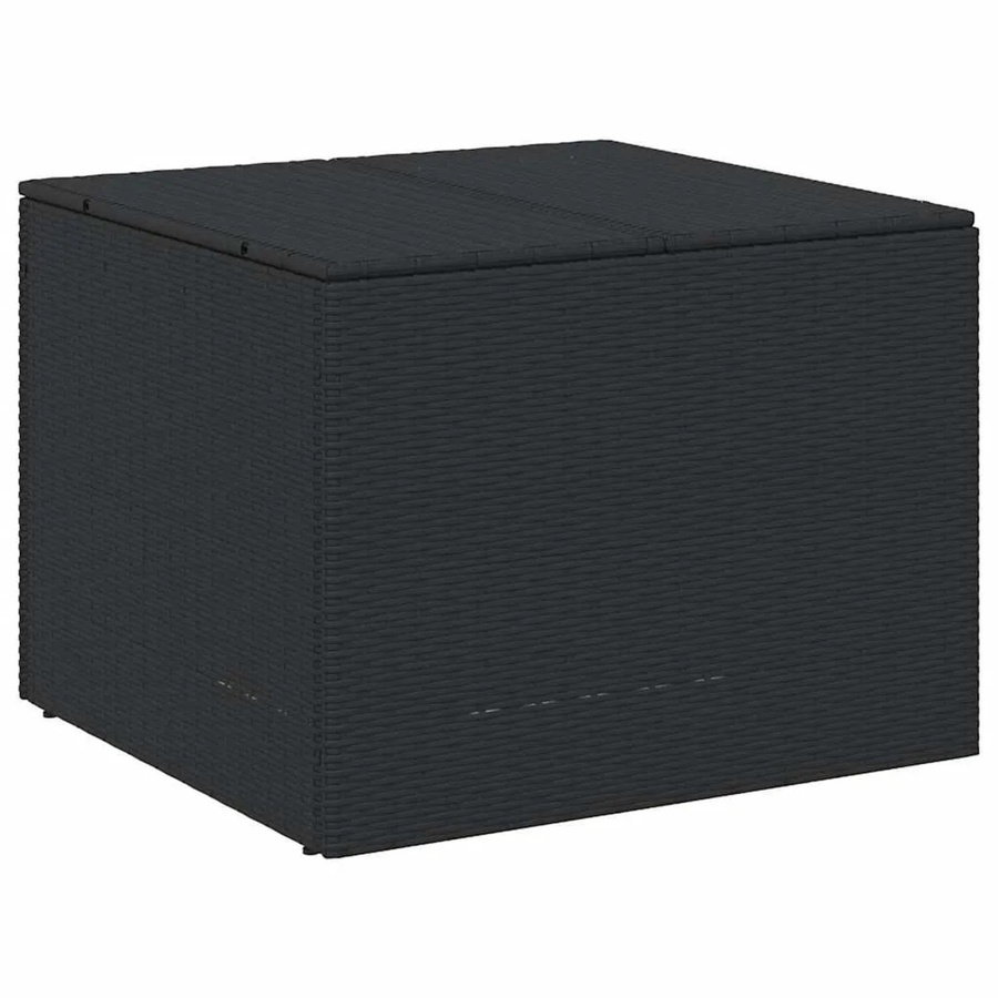 Furnicato Gartentruhe aus Poly Rattan in Schwarz mit 291l Volumen - Bild 2