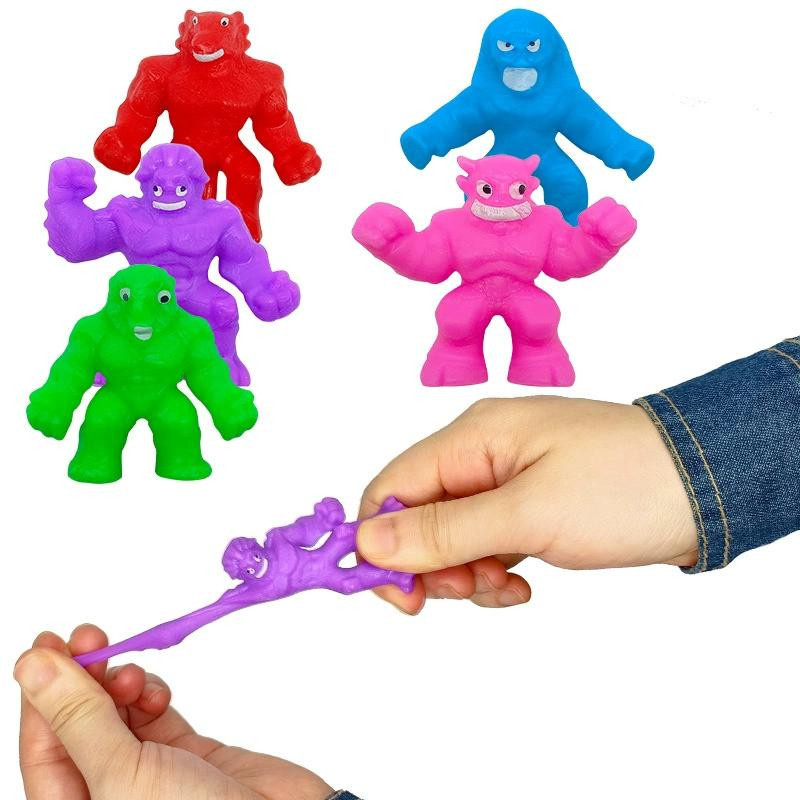 Linyi toy Monster Knetbarer Schleim, 3/5 Stück, Bunt / Mehrfarbig, Plüsch - Bild 3