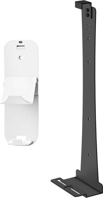 Stahl-Wandhalterung für PS5 Slim in Weiß mit Platz für Controller und Kopfhörer P5227 - Bild 1