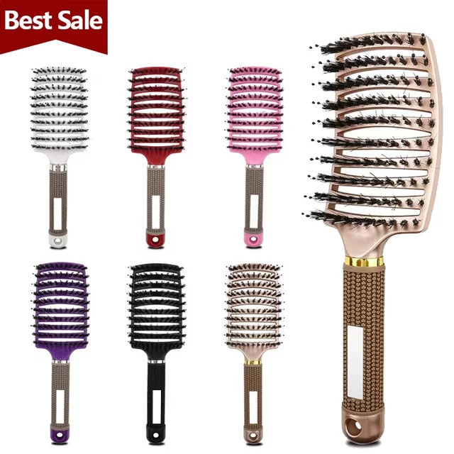 Anti-statische Haarbürste für lockiges Haar, Damen, Nylon - Bild 1