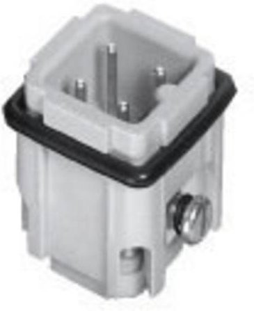 Amphenol Heavy|mate C146 Stifteinsatz 4-polig mit 3 Polen plus PE in Grau - Bild 1