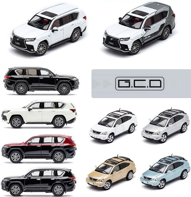 GCD RX300 & LX600 Auto-Modell, 1:64, Metall, Fahrzeuge - Bild 1