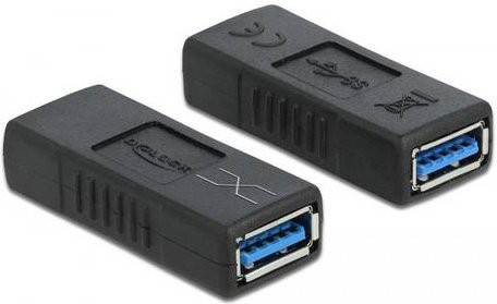 Delock USB 3.0 Adapter mit 2x USB 3.0 Buchse A in Schwarz 66641 - Bild 1