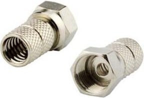 E+P F-Stecker 6,1mm schraubbar in Silber - Bild 1