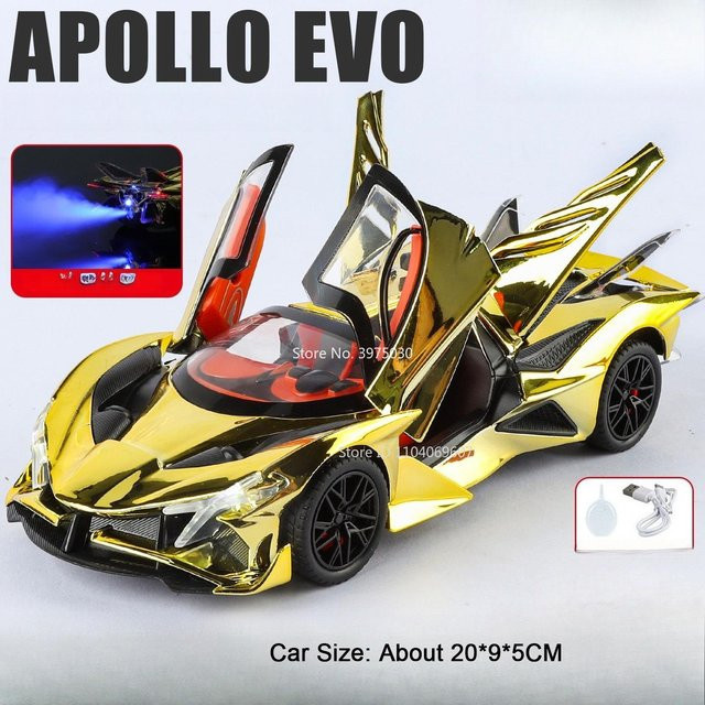 Linyi toy car Apollo Evo, Spielzeugmodell Auto, 1:24 Skala, ab 14 Jahren - Bild 1
