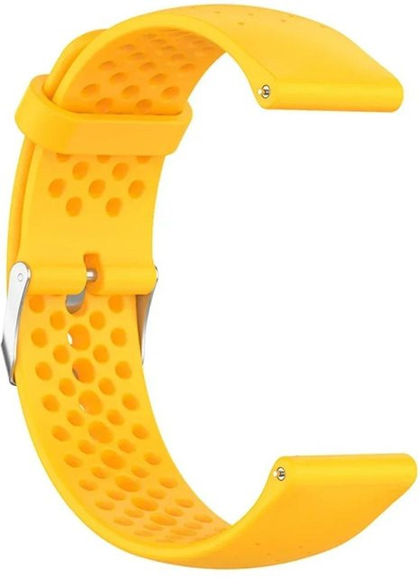 MY-CASE Uhrenarmband Silikon, 22mm, Gelb, Unisex - Bild 1