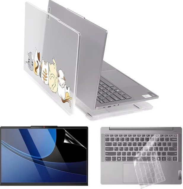 Laptop-Hülle-Set für Lenovo IdeaPad Pro 5 und IdeaPad Slim 5 in 14 und 16 Zoll mit Cartoon Design und matter Hartschale - Bild 1