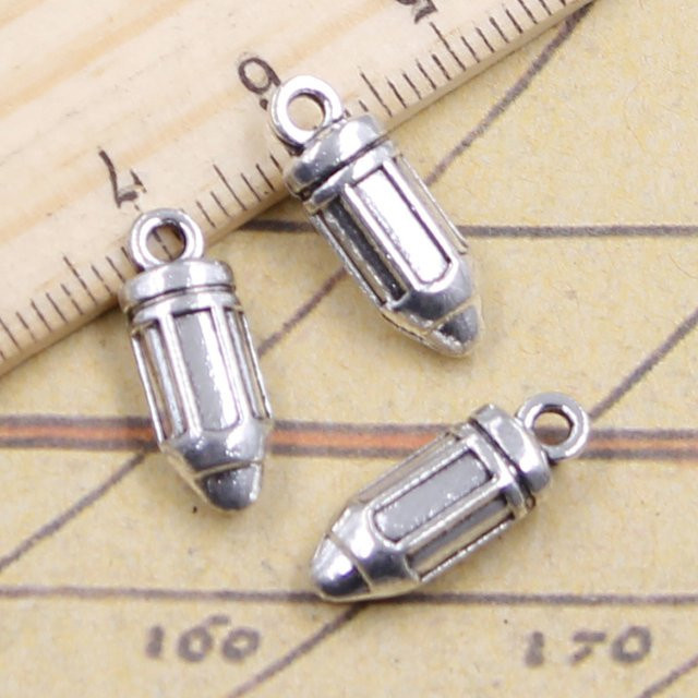 YOUNGISMONEY Anhänger Bleistift, Bronze, Silber Farbe, Unisex - Bild 1
