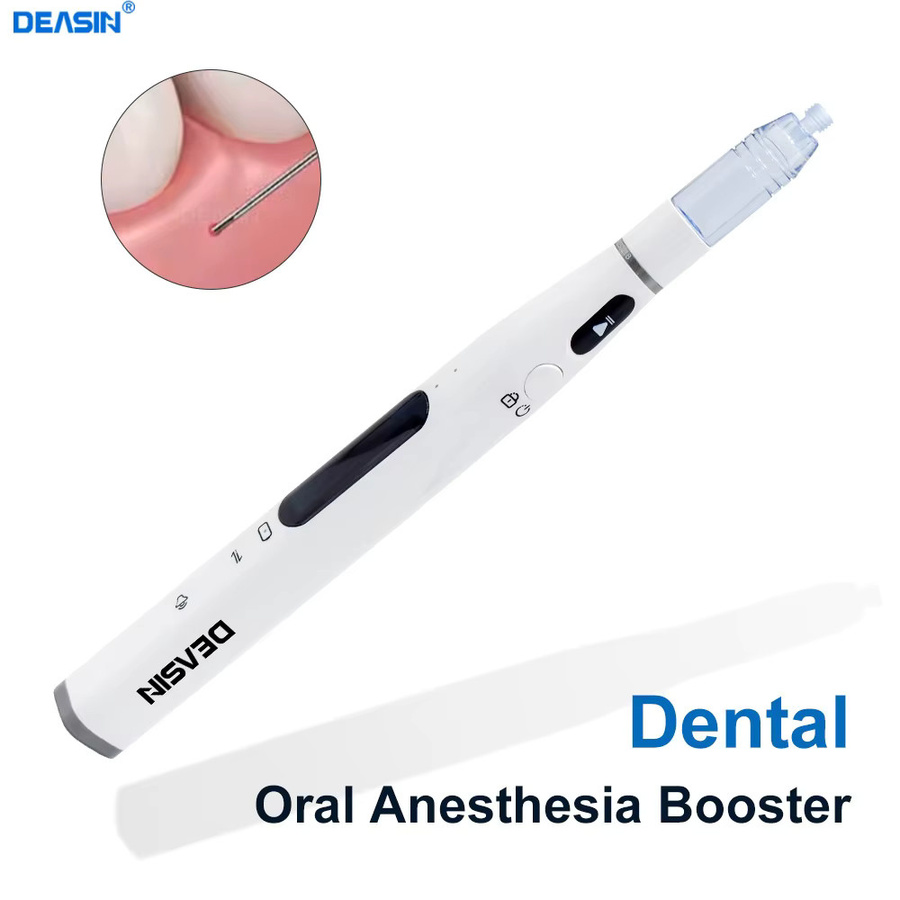 DEASIN Dental Oral Anesthesia Injector Mini I – Schmerzloser elektrischer kabelloser lokaler Anästhesie-Stift mit LCD-Display in Weiß - Bild 2